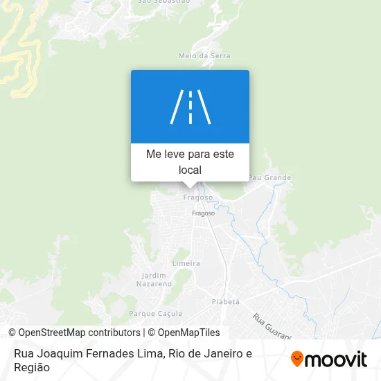 Rua Joaquim Fernades Lima mapa