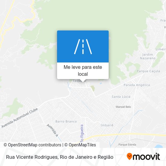 Rua Vicente Rodrigues mapa
