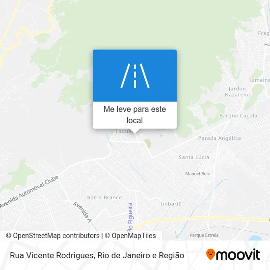 Rua Vicente Rodrigues mapa