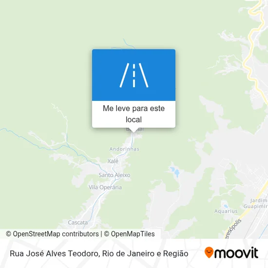 Rua José Alves Teodoro mapa