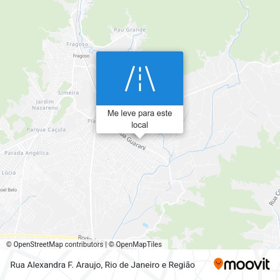 Rua Alexandra F. Araujo mapa
