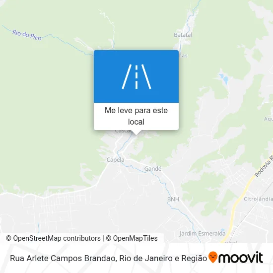 Rua Arlete Campos Brandao mapa