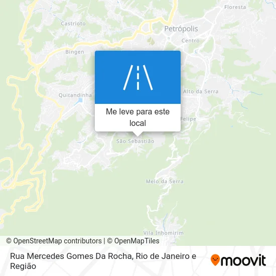 Rua Mercedes Gomes Da Rocha mapa