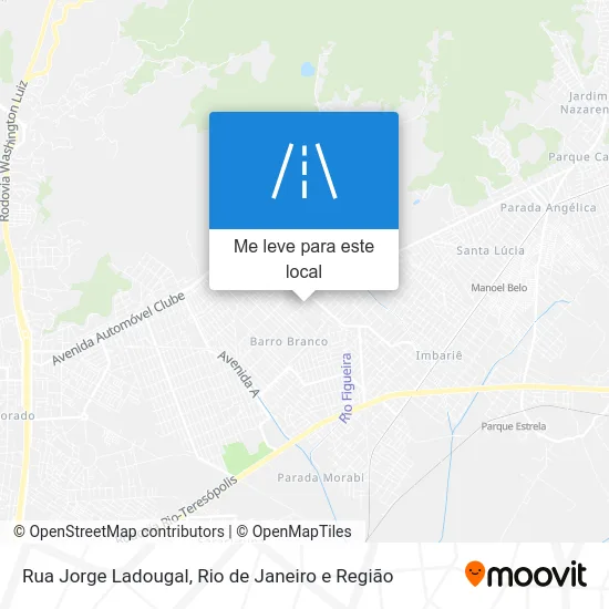 Rua Jorge Ladougal mapa
