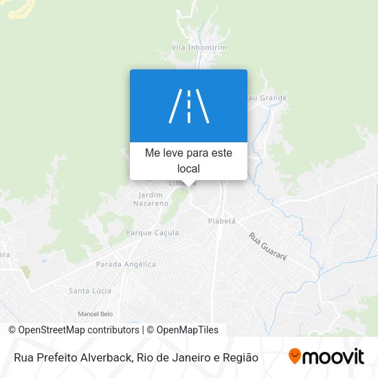 Rua Prefeito Alverback mapa