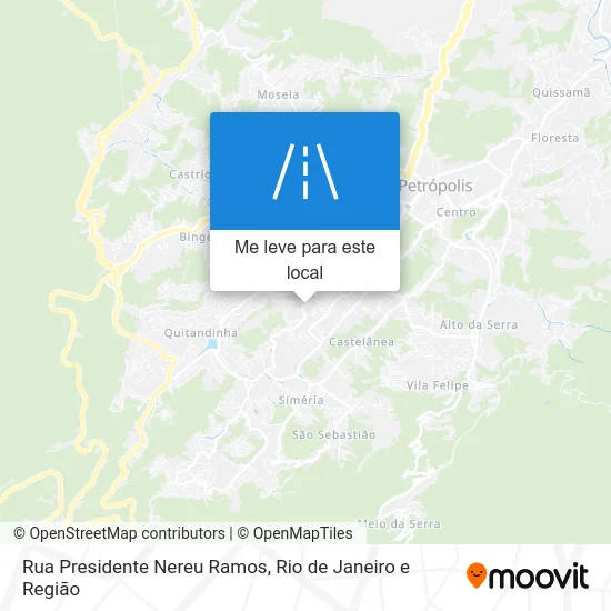 Rua Presidente Nereu Ramos mapa