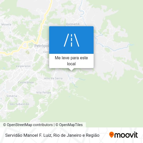 Servidão Manoel F. Luiz mapa