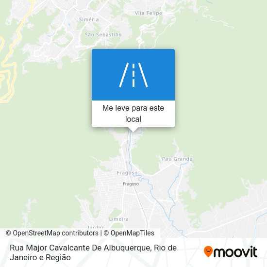 Rua Major Cavalcante De Albuquerque mapa