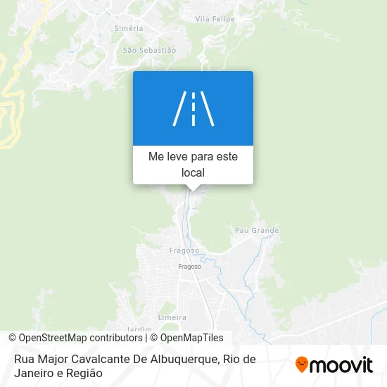 Rua Major Cavalcante De Albuquerque mapa
