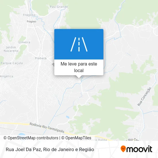Rua Joel Da Paz mapa