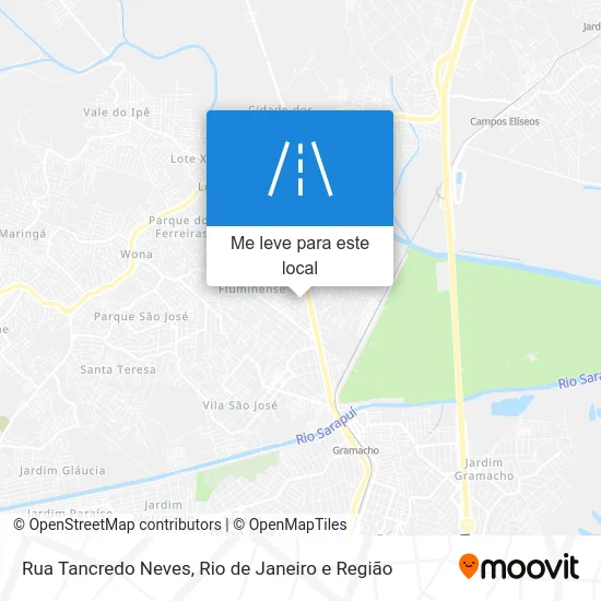 Rua Tancredo Neves mapa