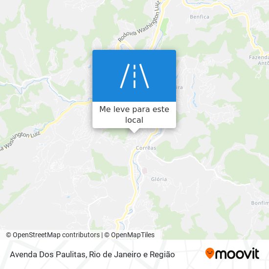Avenda Dos Paulitas mapa
