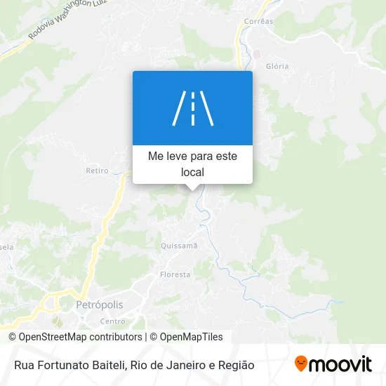 Rua Fortunato Baiteli mapa