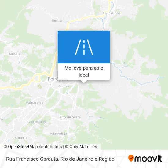 Rua Francisco Carauta mapa