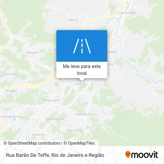 Rua Barão De Teffe mapa