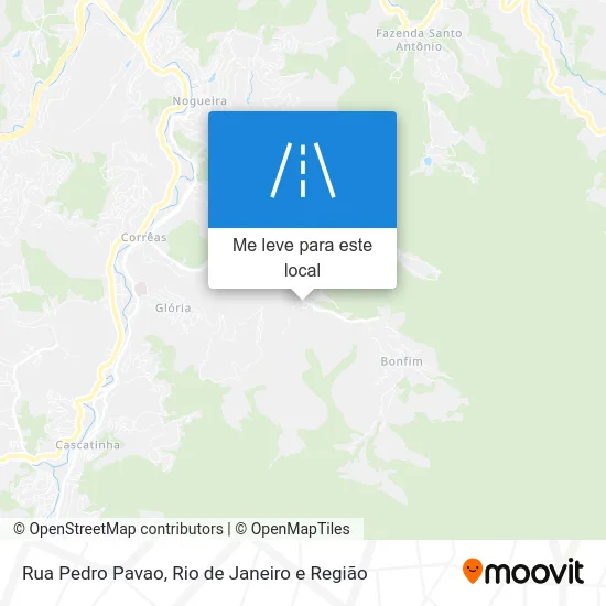 Rua Pedro Pavao mapa