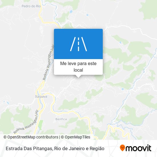 Estrada Das Pitangas mapa