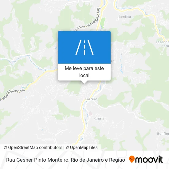 Rua Gesner Pinto Monteiro mapa