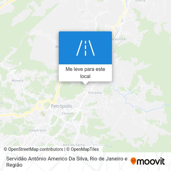 Servidão Antônio Americo Da Silva mapa