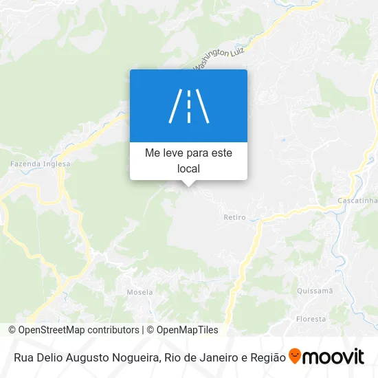 Rua Delio Augusto Nogueira mapa