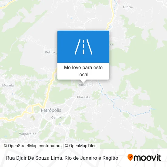 Rua Djair De Souza Lima mapa