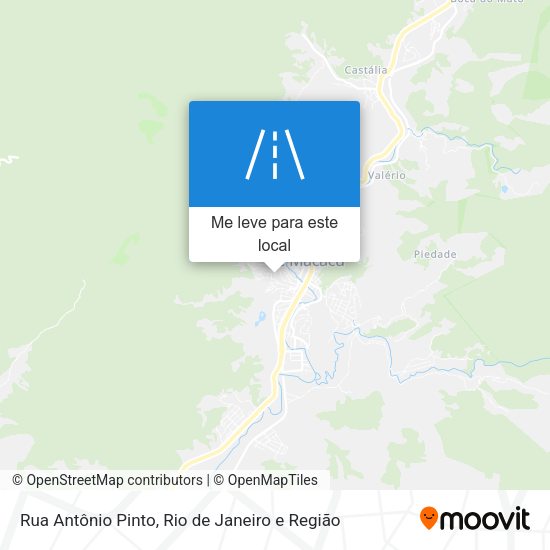 Rua Antônio Pinto mapa