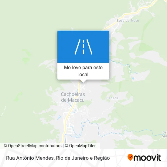 Rua Antônio Mendes mapa