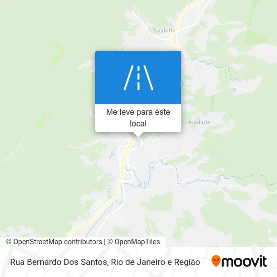 Rua Bernardo Dos Santos mapa