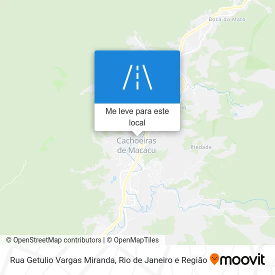 Rua Getulio Vargas Miranda mapa