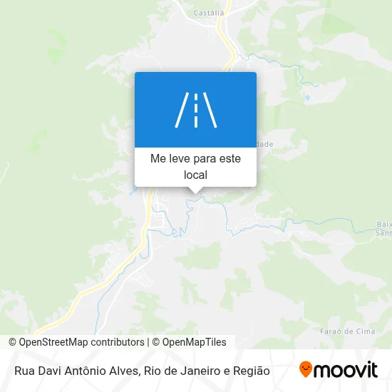 Rua Davi Antônio Alves mapa