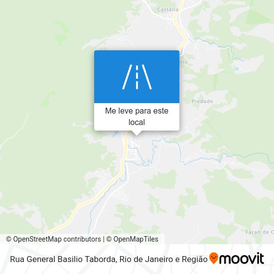 Rua General Basilio Taborda mapa
