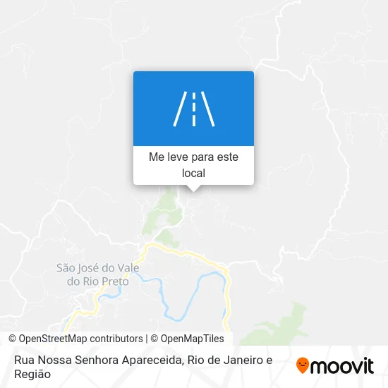 Rua Nossa Senhora Apareceida mapa