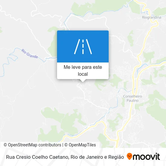 Rua Cresio Coelho Caetano mapa