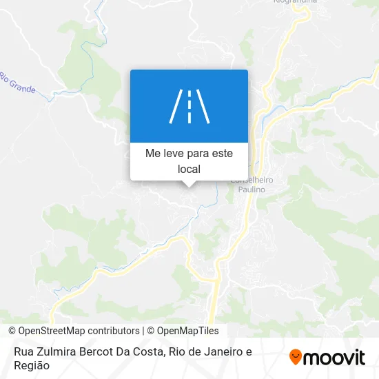 Rua Zulmira Bercot Da Costa mapa