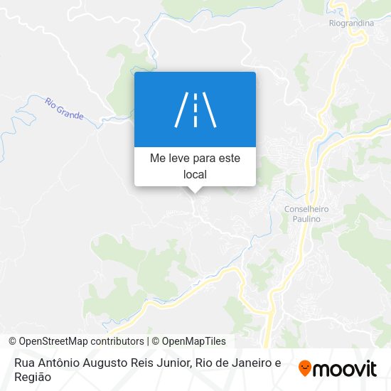 Rua Antônio Augusto Reis Junior mapa