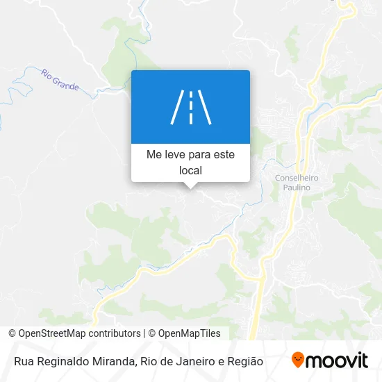 Rua Reginaldo Miranda mapa