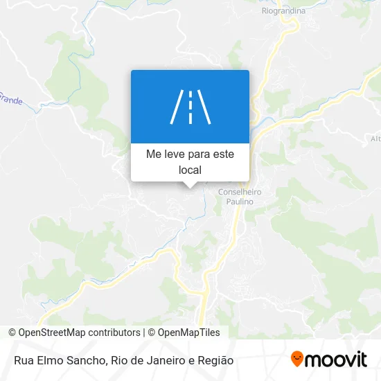 Rua Elmo Sancho mapa