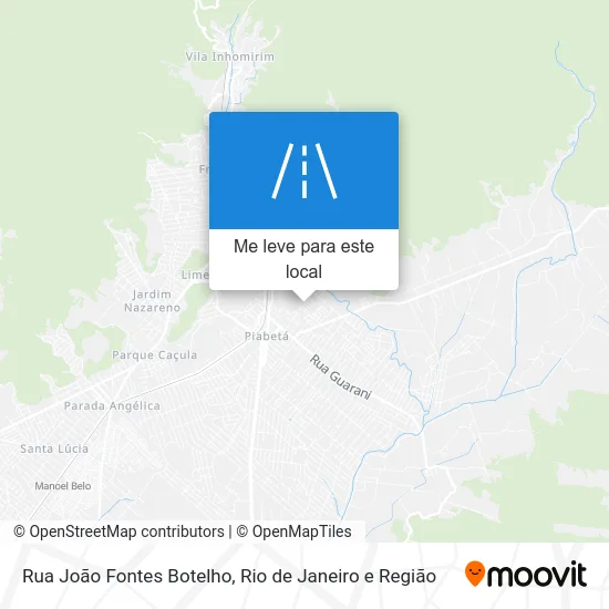 Rua João Fontes Botelho mapa