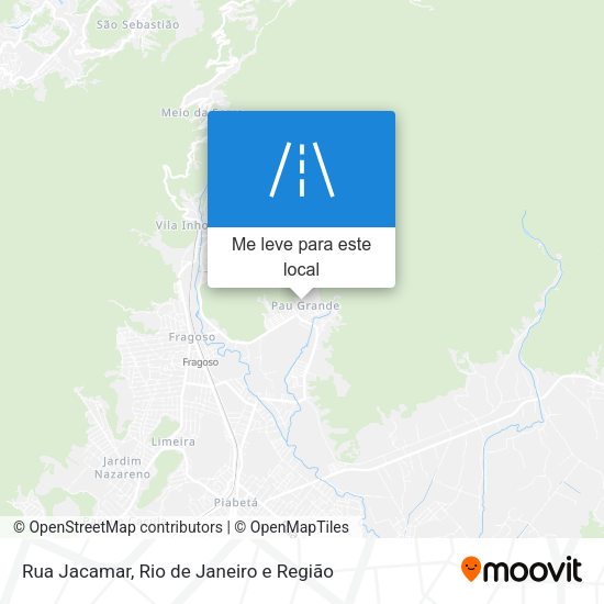 Rua Jacamar mapa