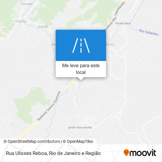 Rua Ulisses Reboa mapa