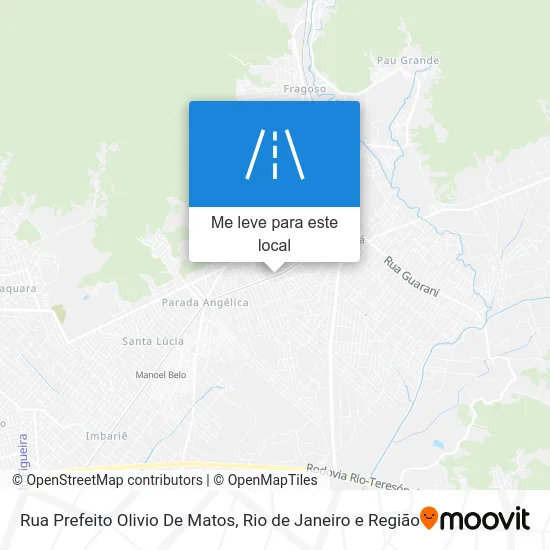 Rua Prefeito Olivio De Matos mapa