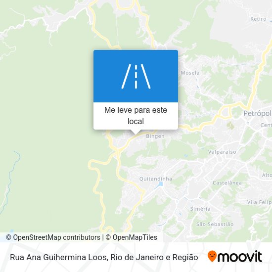 Rua Ana Guihermina Loos mapa
