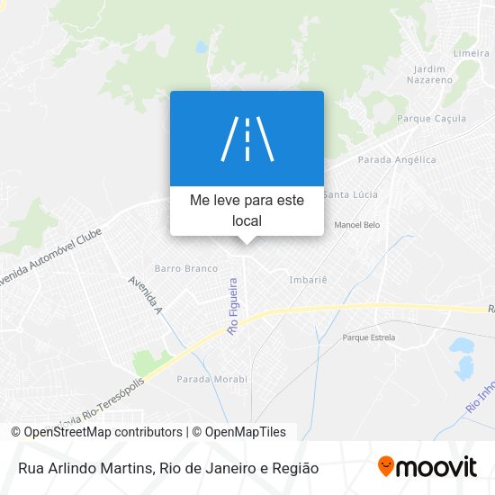 Rua Arlindo Martins mapa