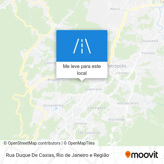 Rua Duque De Caxias mapa