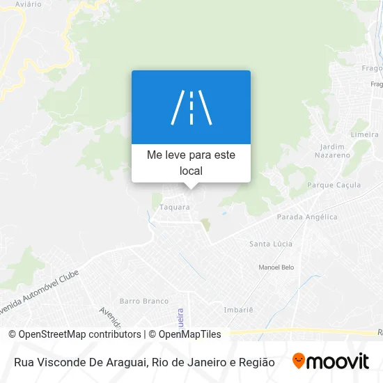 Rua Visconde De Araguai mapa