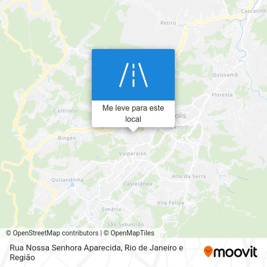 Rua Nossa Senhora Aparecida mapa