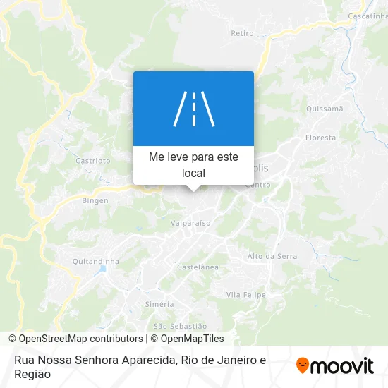 Rua Nossa Senhora Aparecida mapa