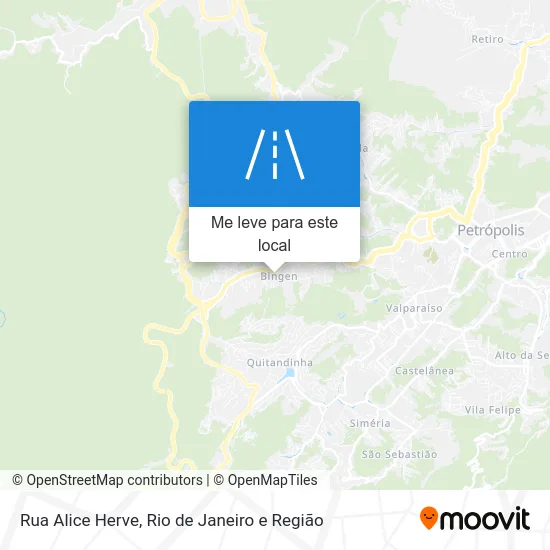 Rua Alice Herve mapa