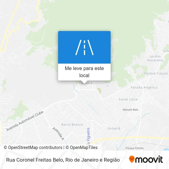 Rua Coronel Freitas Belo mapa