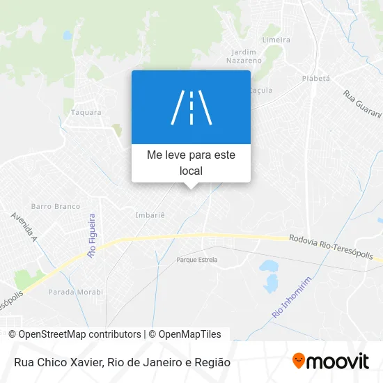 Rua Chico Xavier mapa
